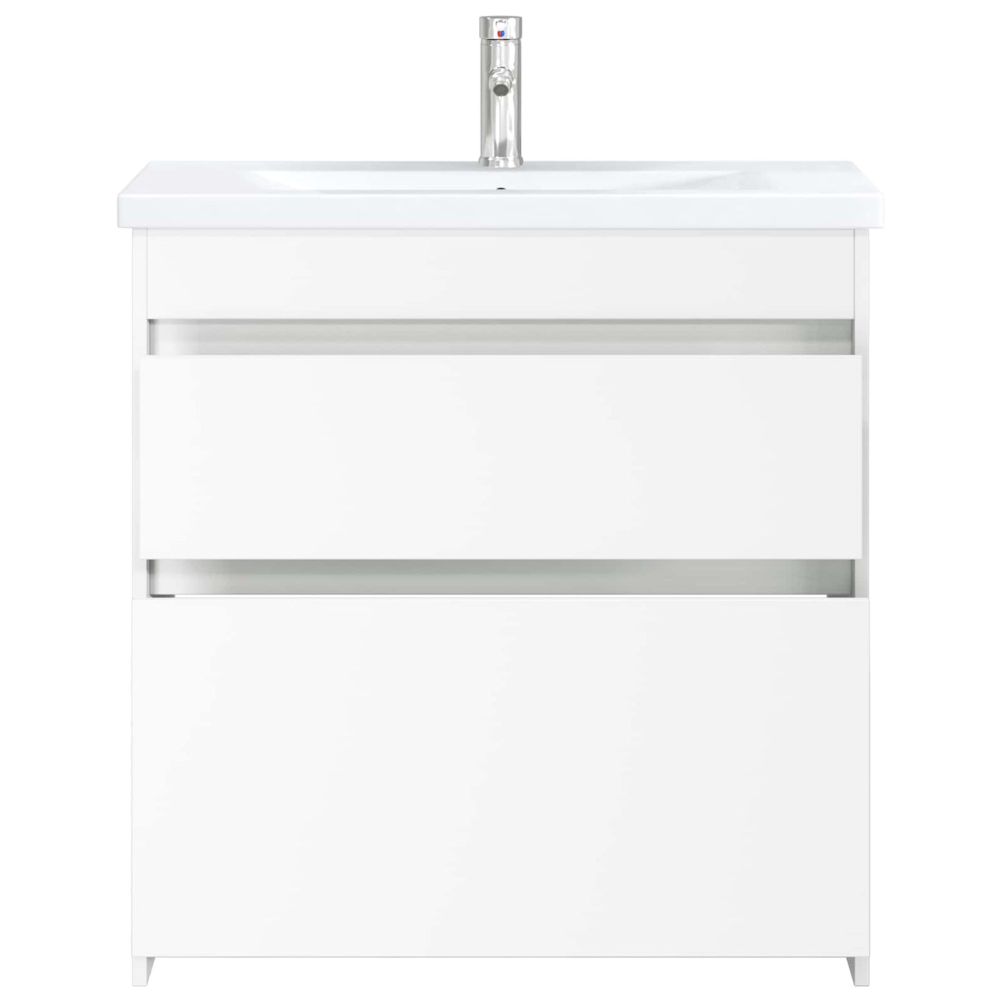 vidaXL Bathroom Furniture Set White 81 x 40 x 84.5 cm Engineered Wood 3