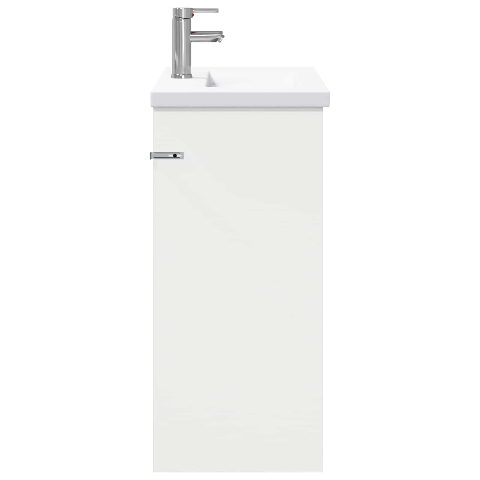 vidaXL Bathroom Furniture Set White 81 x 40 x 84.5 cm Engineered Wood 6