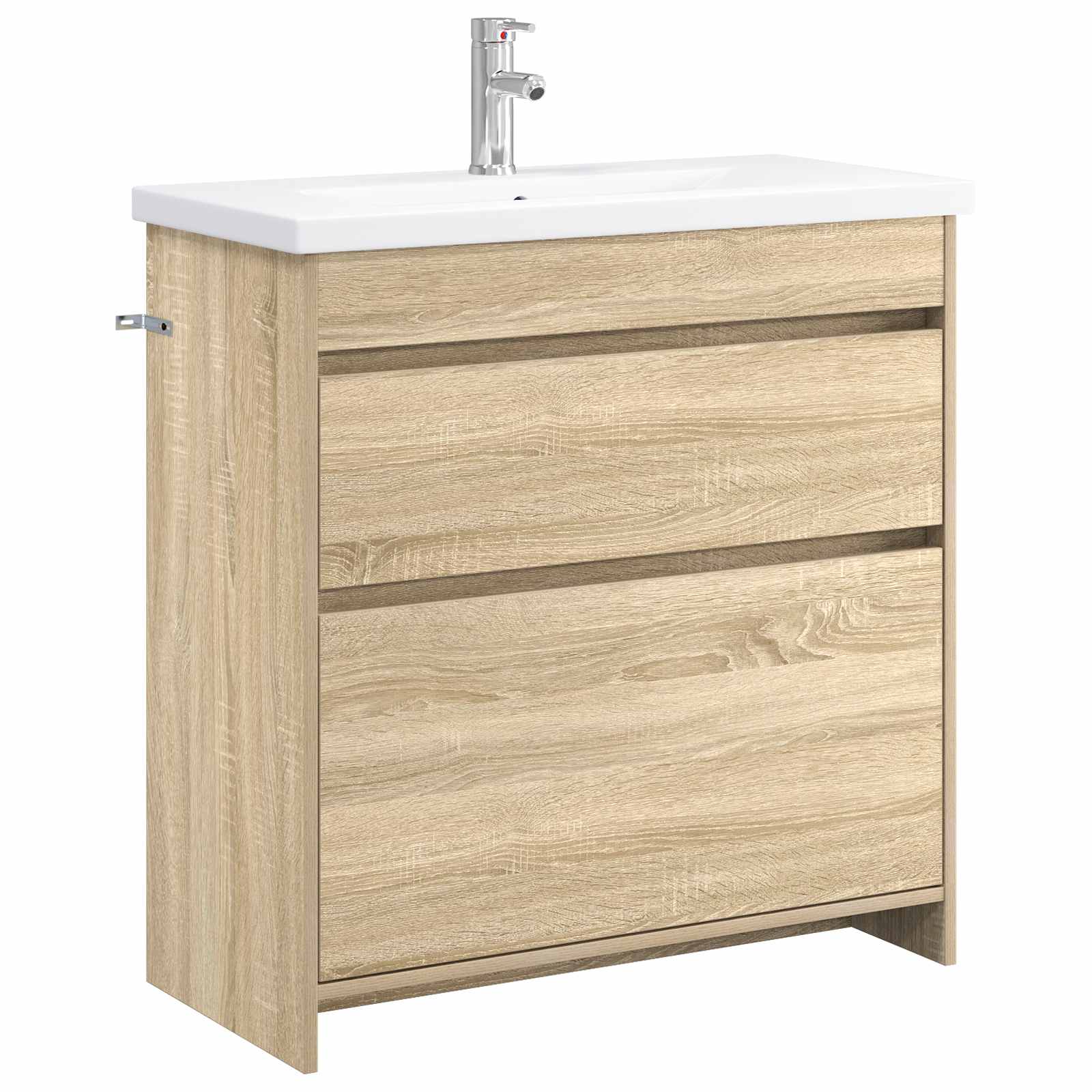 vidaXL Bathroom Furniture Set Sonoma Oak 81 x 40 x 84.5 cm 2