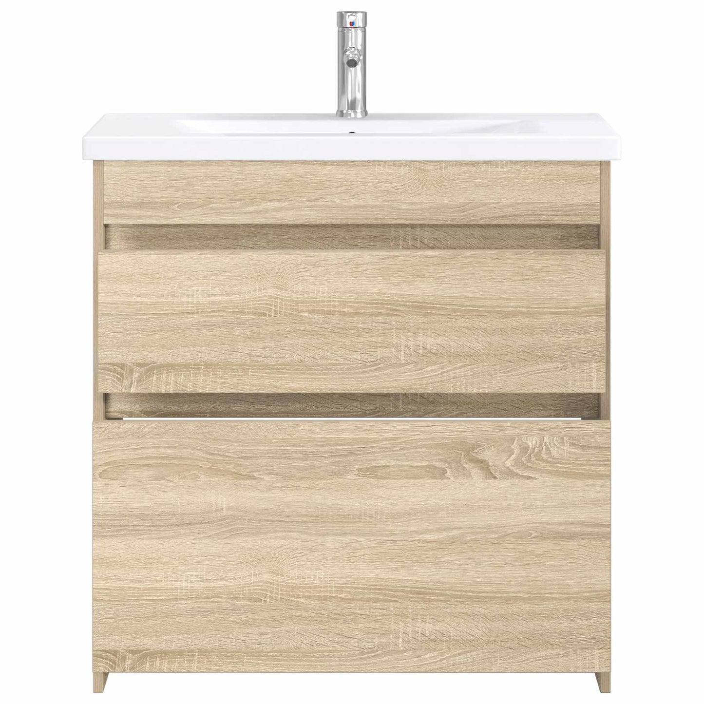 vidaXL Bathroom Furniture Set Sonoma Oak 81 x 40 x 84.5 cm 3