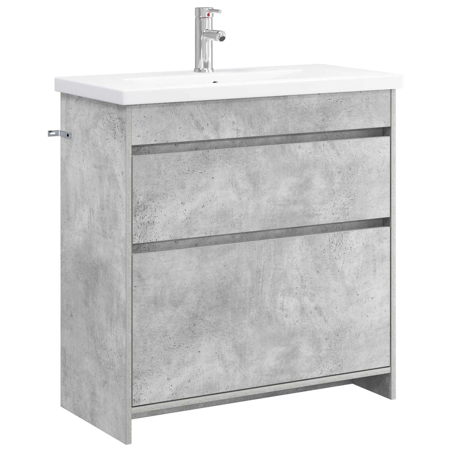 vidaXL Bathroom Furniture Set Concrete Grey 81 x 40 x 84.5 cm 2