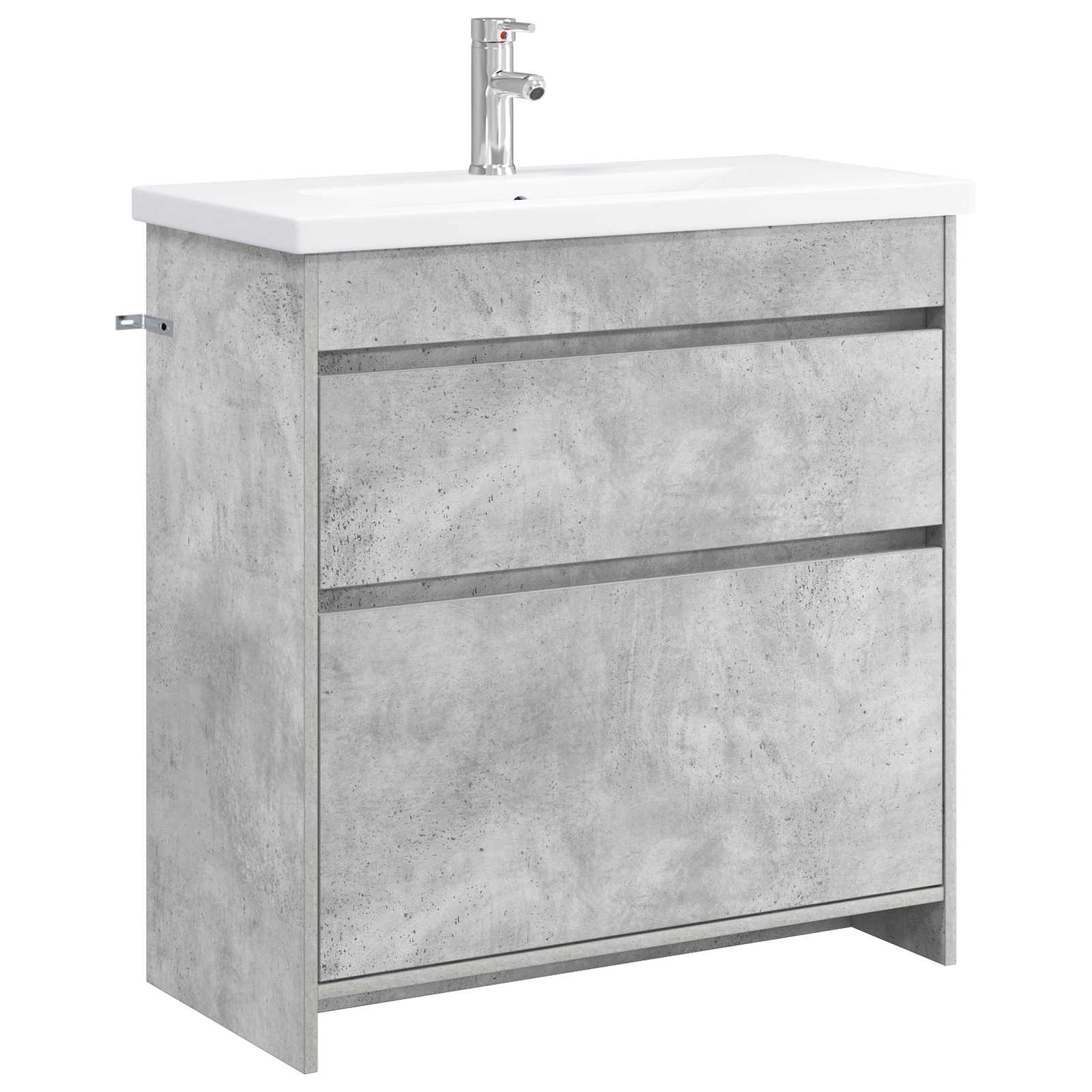 vidaXL Bathroom Furniture Set Concrete Grey 81 x 40 x 84.5 cm 2