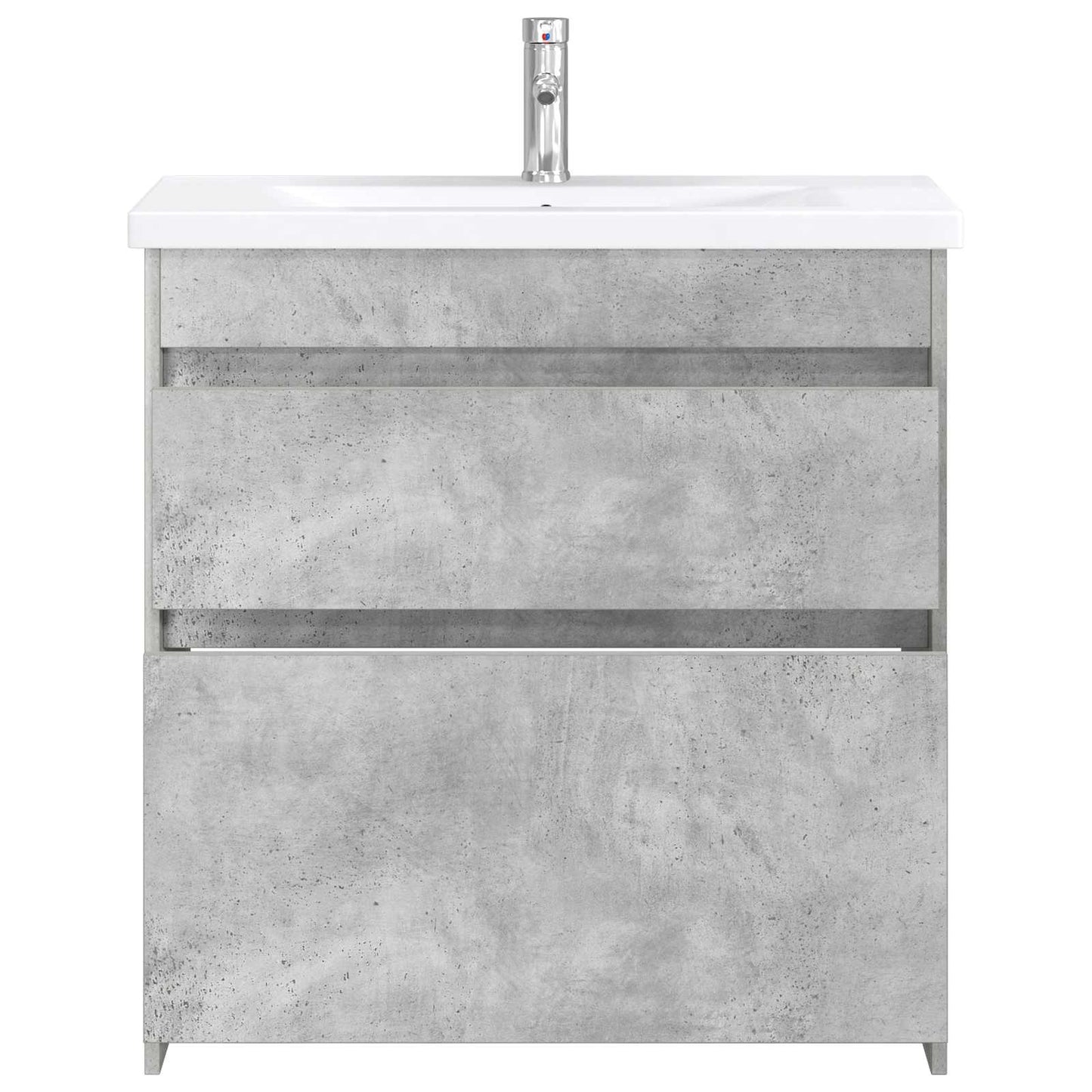 vidaXL Bathroom Furniture Set Concrete Grey 81 x 40 x 84.5 cm 3