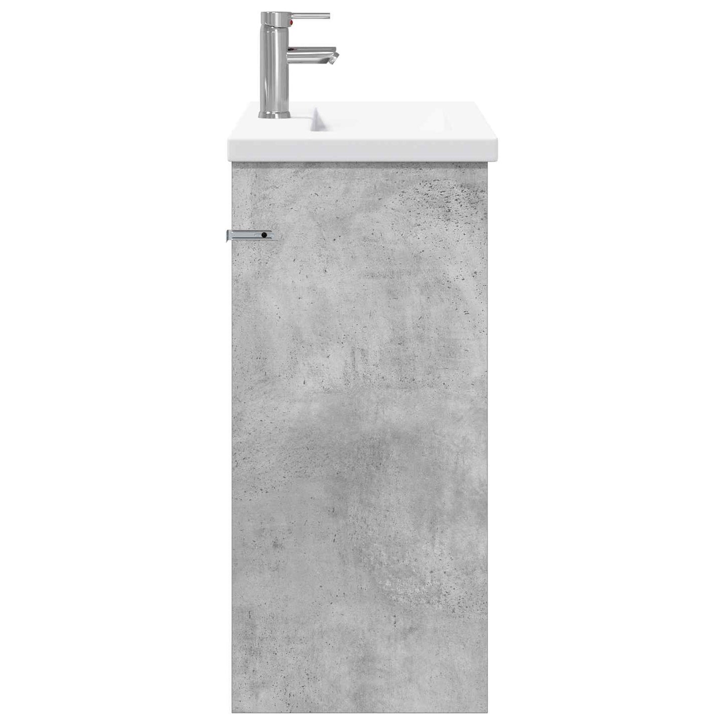 vidaXL Bathroom Furniture Set Concrete Grey 81 x 40 x 84.5 cm 6