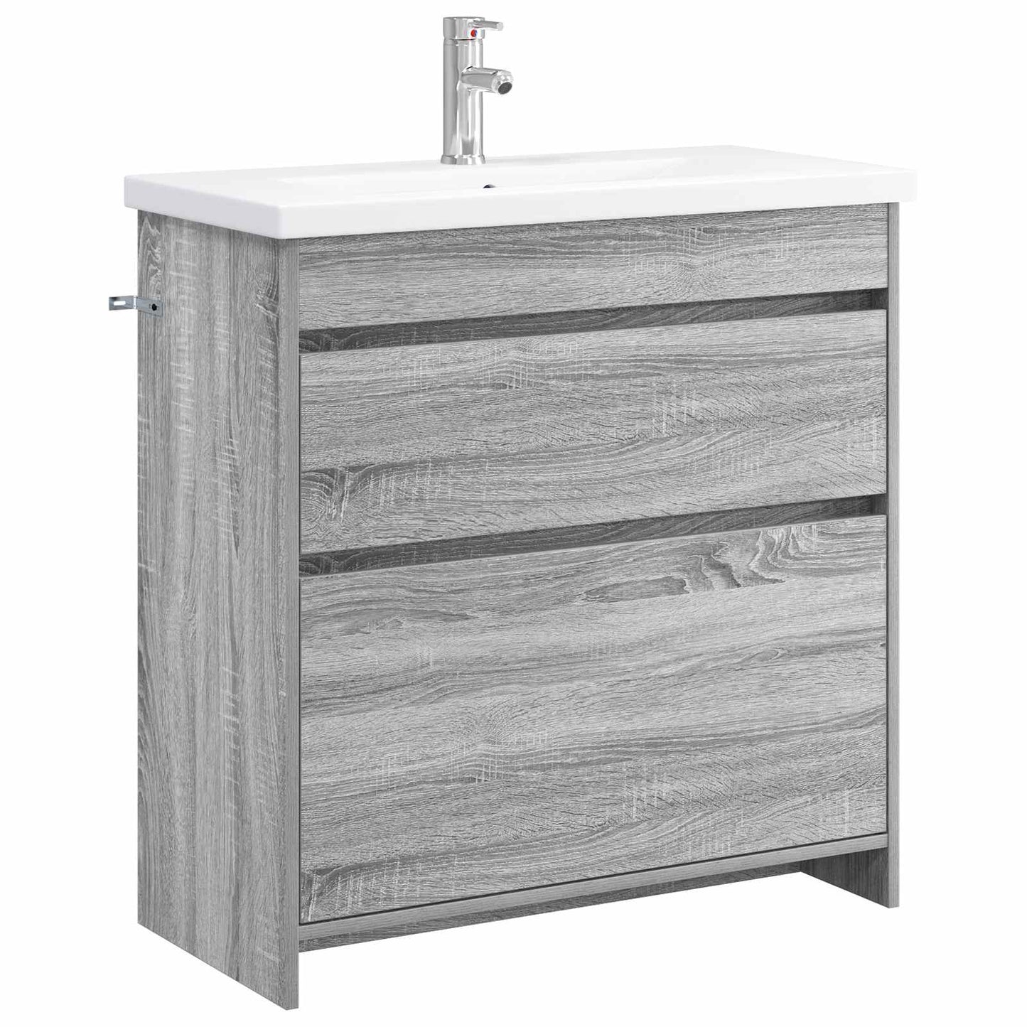 vidaXL Bathroom Furniture Set Grey Sonoma 81 x 40 x 84.5 cm 2