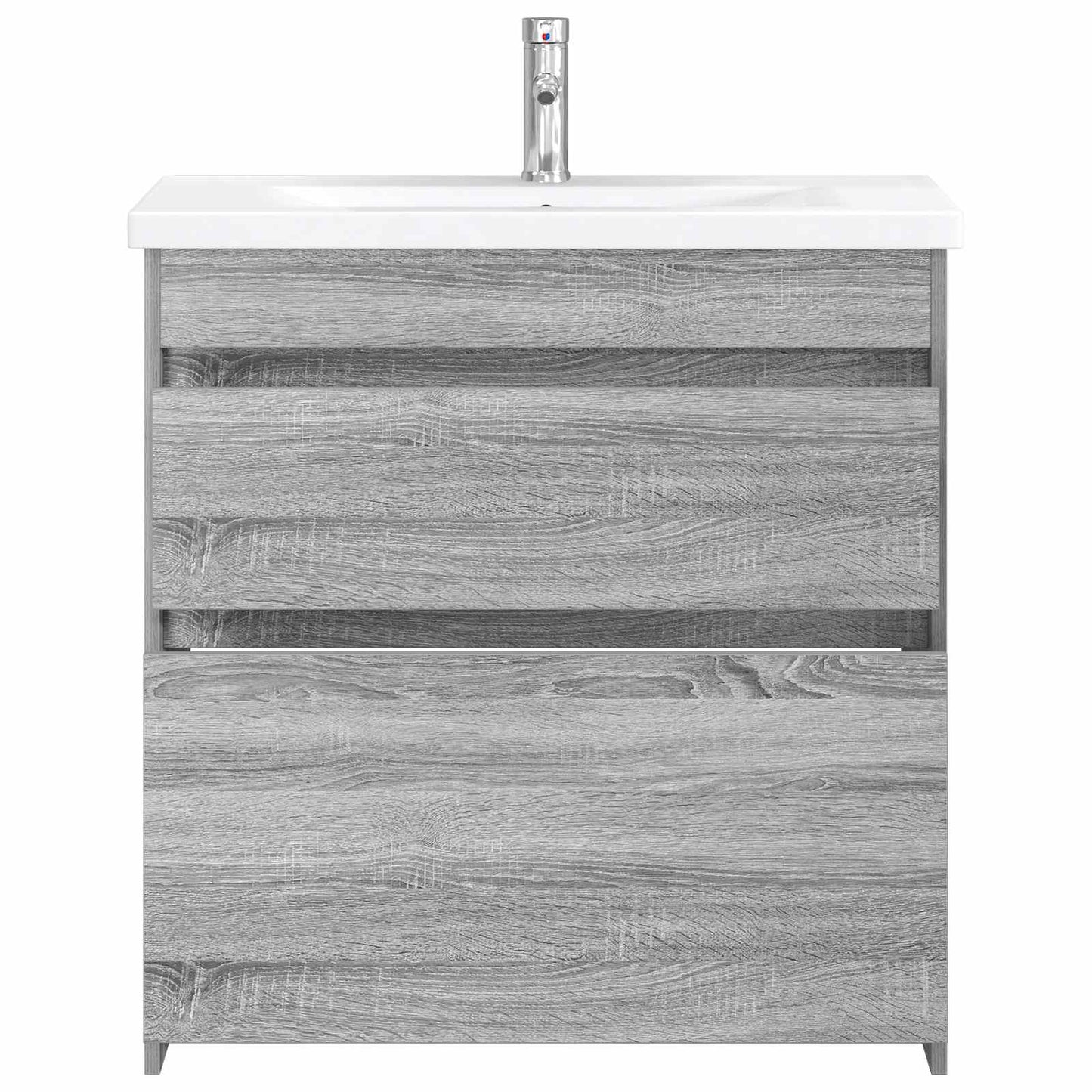 vidaXL Bathroom Furniture Set Grey Sonoma 81 x 40 x 84.5 cm 3