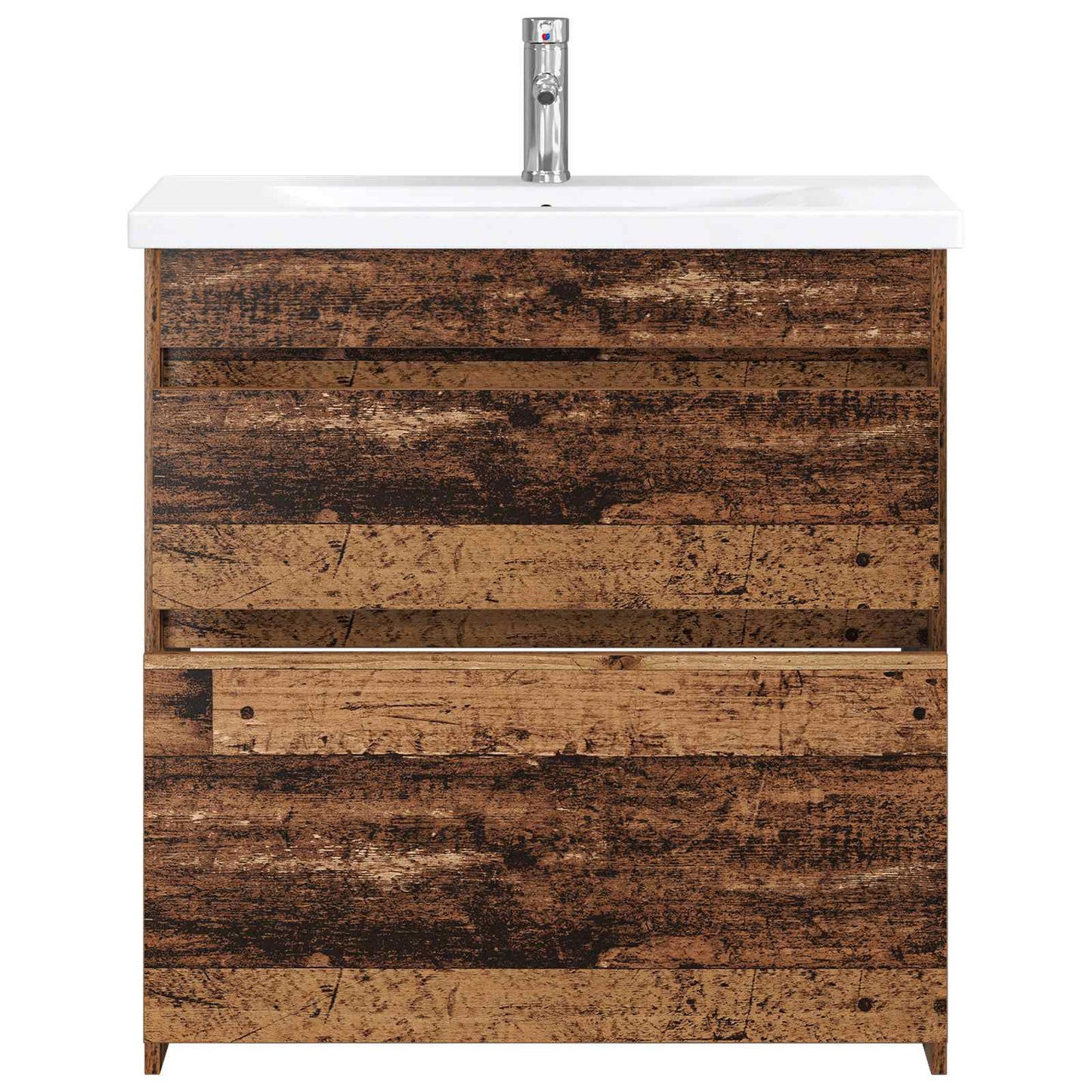 vidaXL Bathroom Furniture Set Old Wood 81 x 40 x 84.5 cm 3