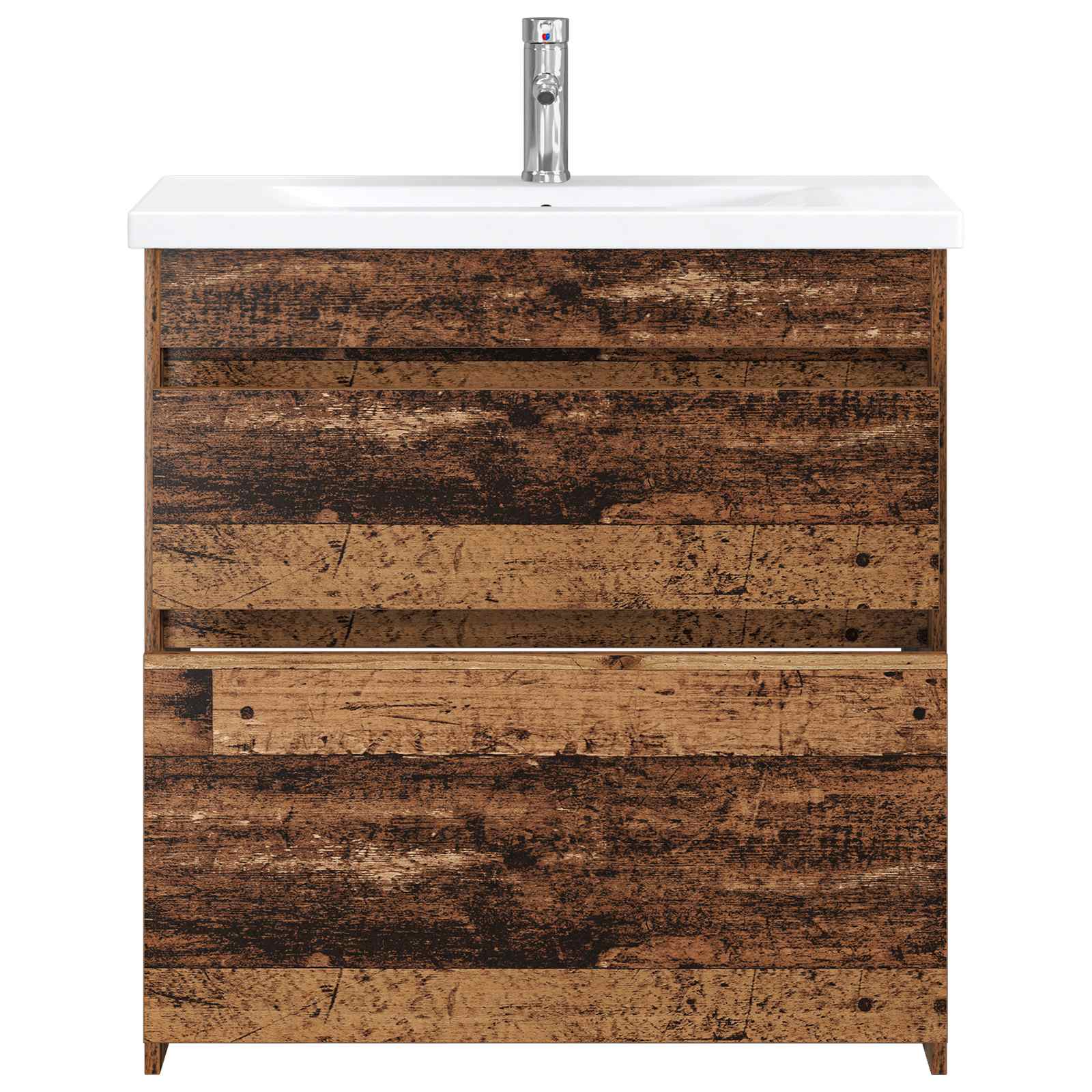 vidaXL Bathroom Furniture Set Old Wood 81 x 40 x 84.5 cm 3