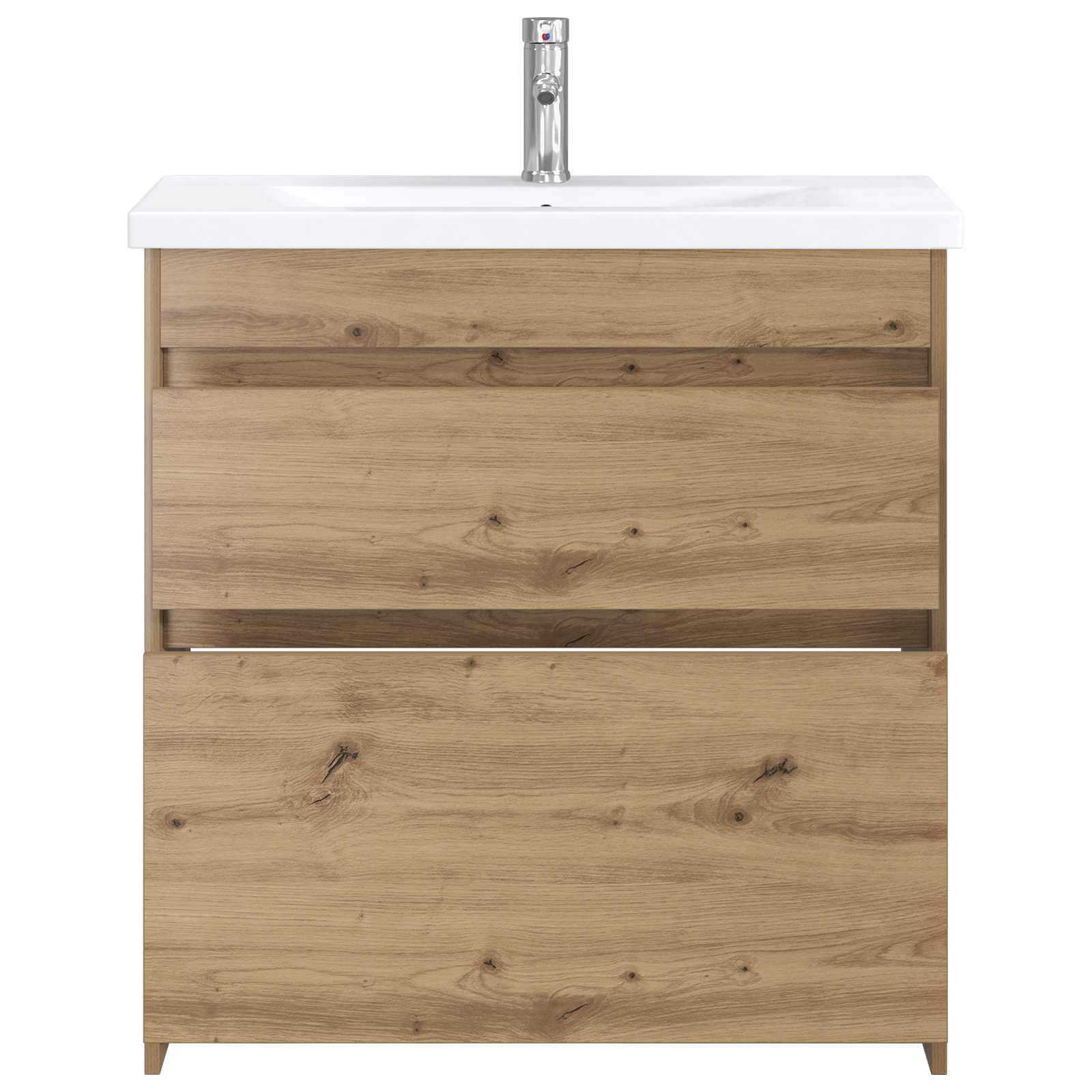 vidaXL Bathroom Furniture Set Artisan Oak 81 x 40 x 84.5 cm 3