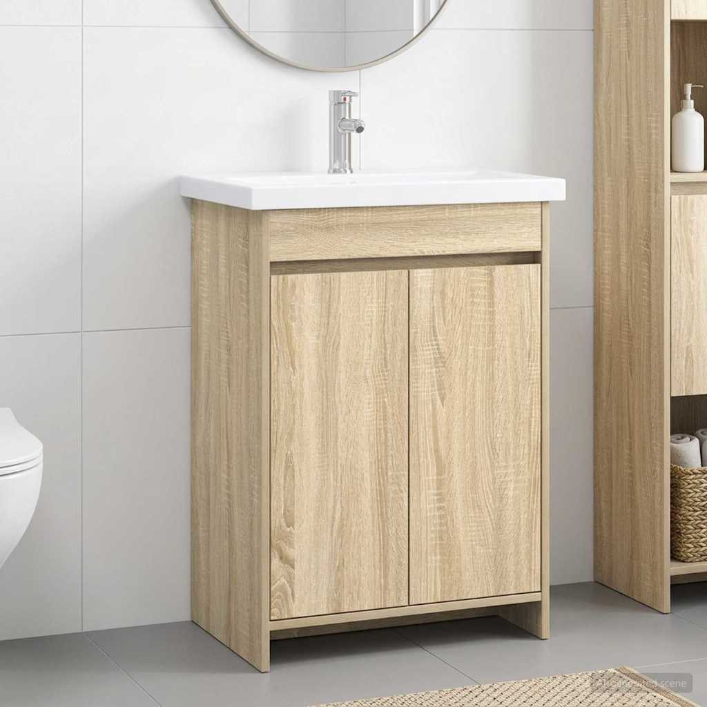 Bathroom Furniture 61 x 40 x 84.5 cm Sonoma oak