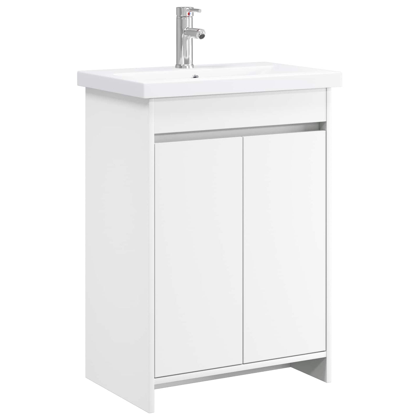 vidaXL Bathroom Furniture Set White 81 x 40 x 84.5 cm Engineered Wood 2