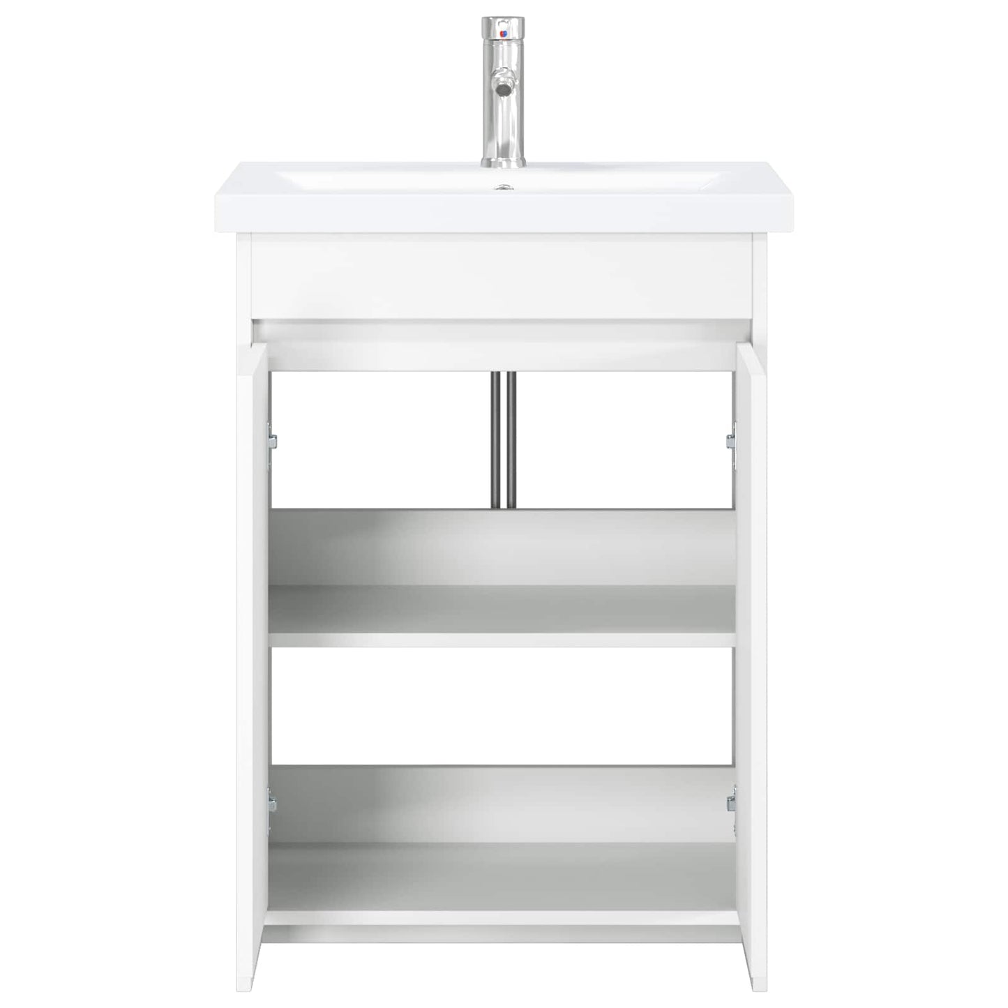 vidaXL Bathroom Furniture Set White 81 x 40 x 84.5 cm Engineered Wood 3
