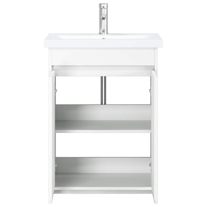 vidaXL Bathroom Furniture Set White 81 x 40 x 84.5 cm Engineered Wood 3