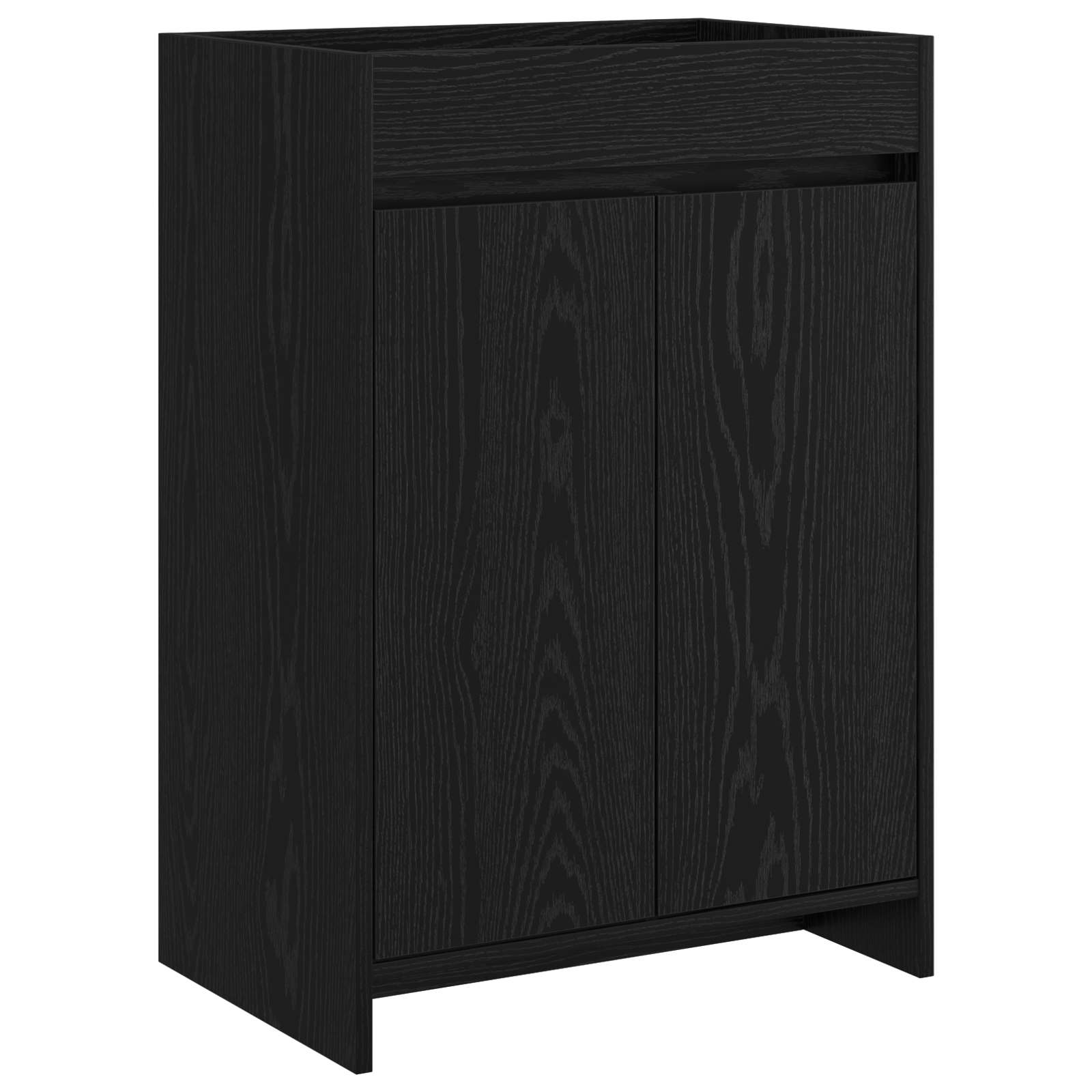 vidaXL Bathroom Furniture Set Black Oak 81 x 40 x 84.5 cm 4