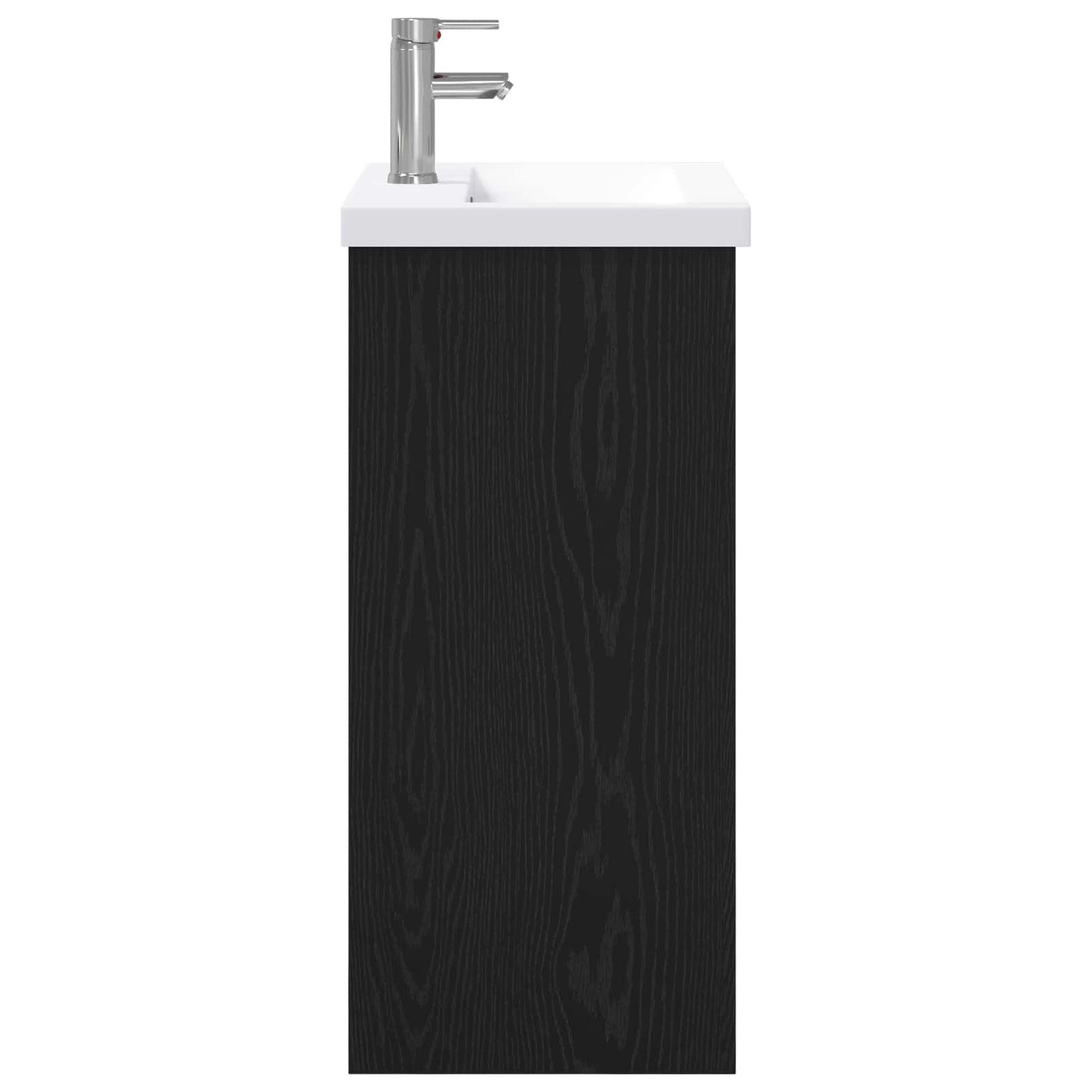 vidaXL Bathroom Furniture Set Black Oak 81 x 40 x 84.5 cm 6