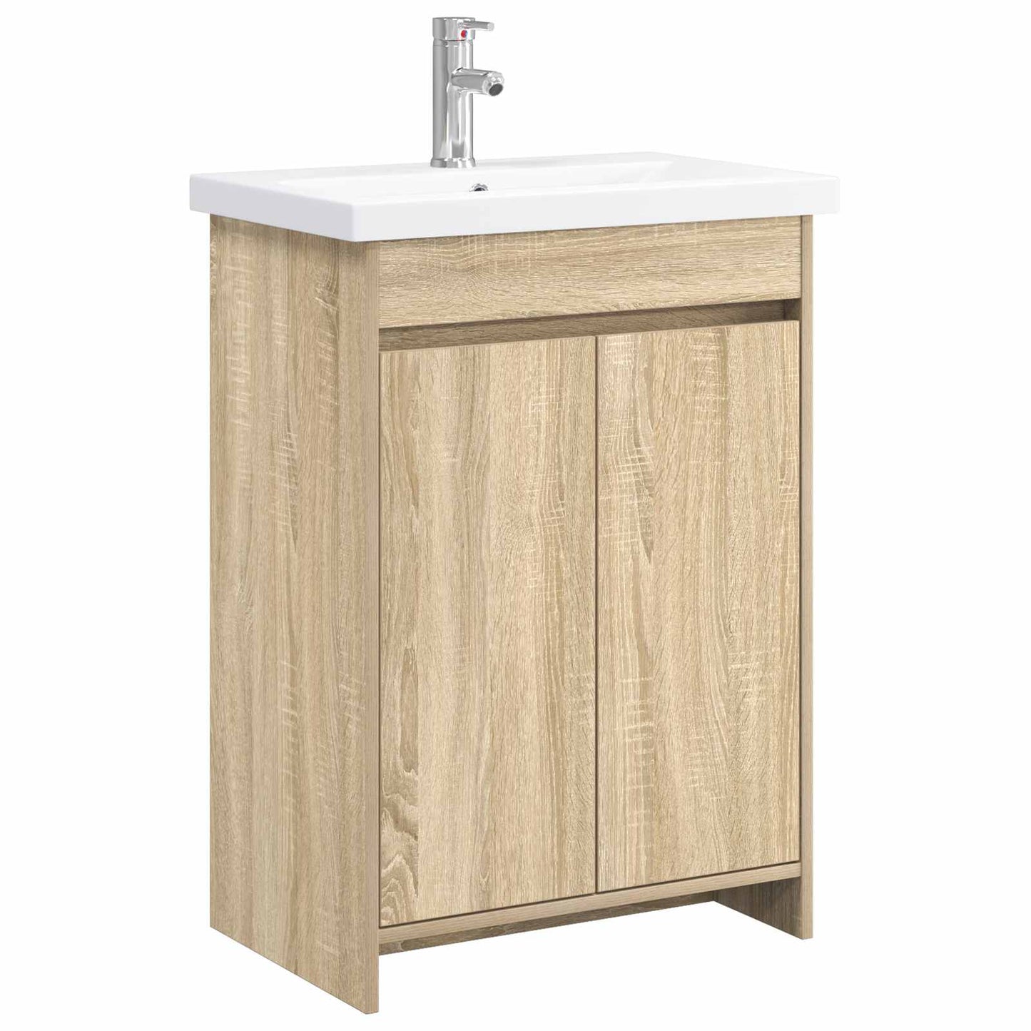 vidaXL Bathroom Furniture Set Sonoma Oak 81 x 40 x 84.5 cm 2