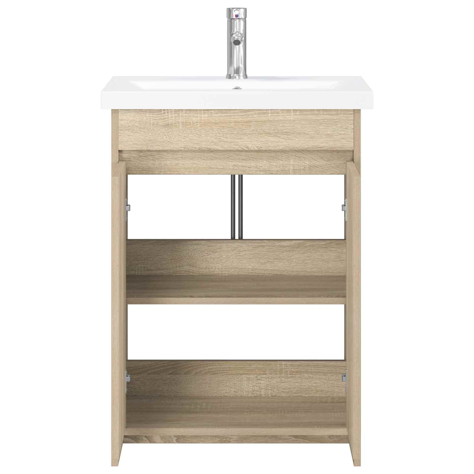 vidaXL Bathroom Furniture Set Sonoma Oak 81 x 40 x 84.5 cm 3