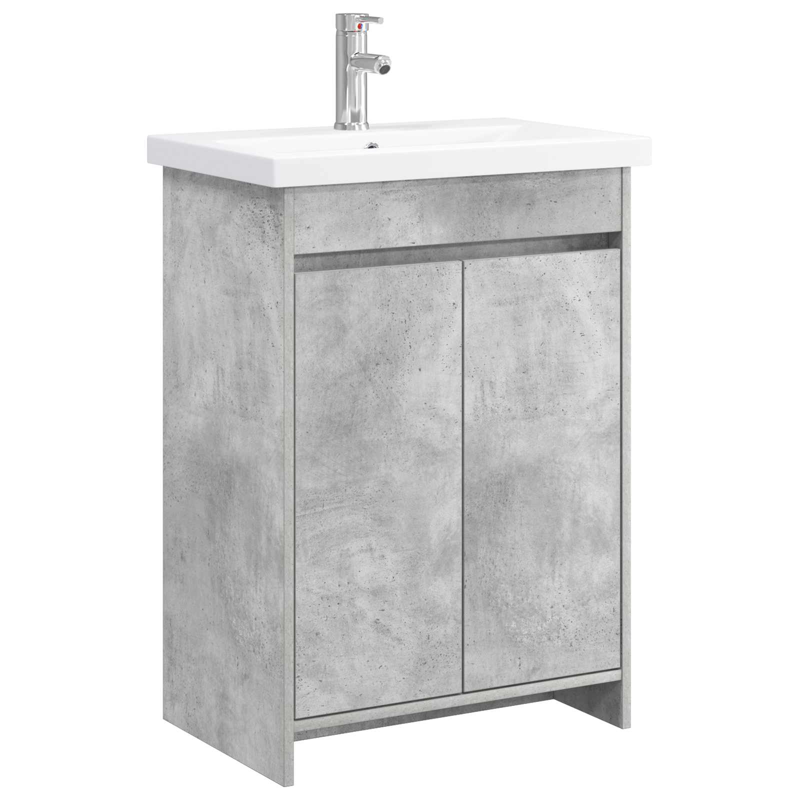 vidaXL Bathroom Furniture Set Concrete Grey 81 x 40 x 84.5 cm 2