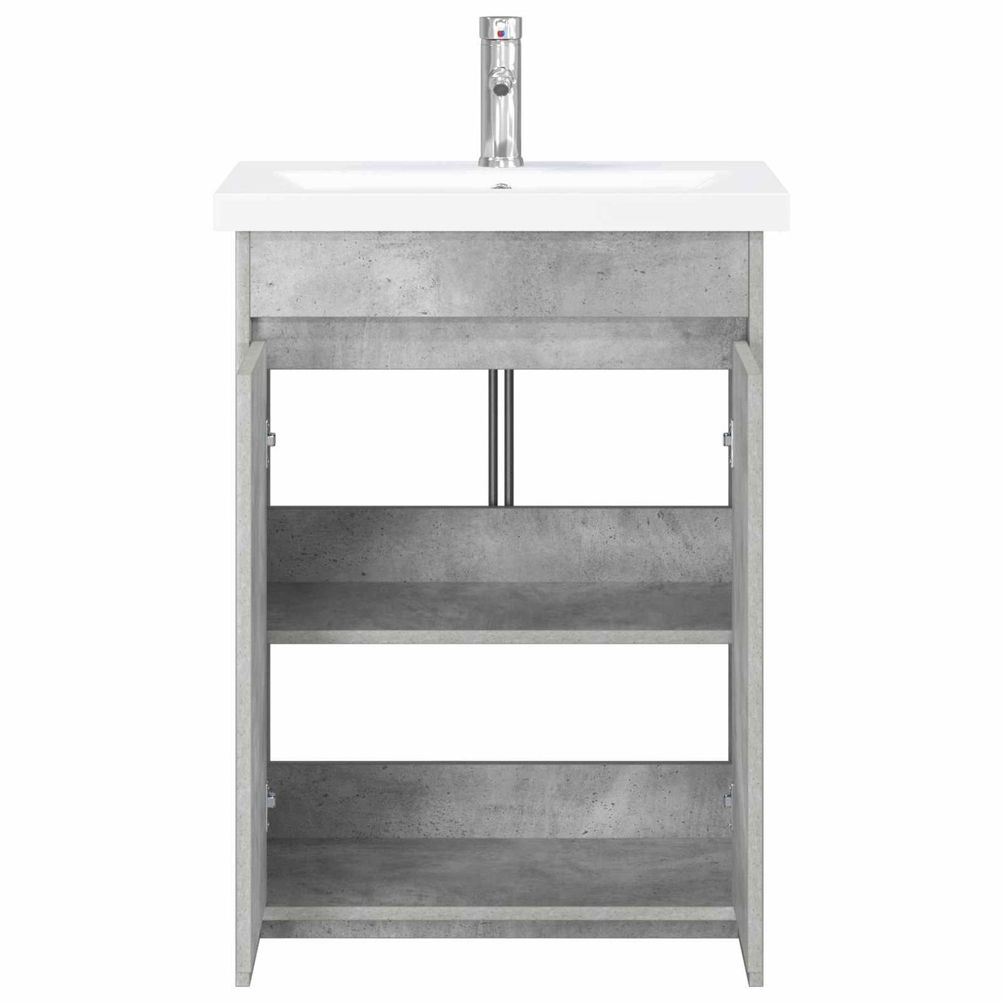 vidaXL Bathroom Furniture Set Concrete Grey 81 x 40 x 84.5 cm 3