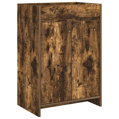 vidaXL Bathroom Furniture Set Smoked Oak 81 x 40 x 84.5 cm 4