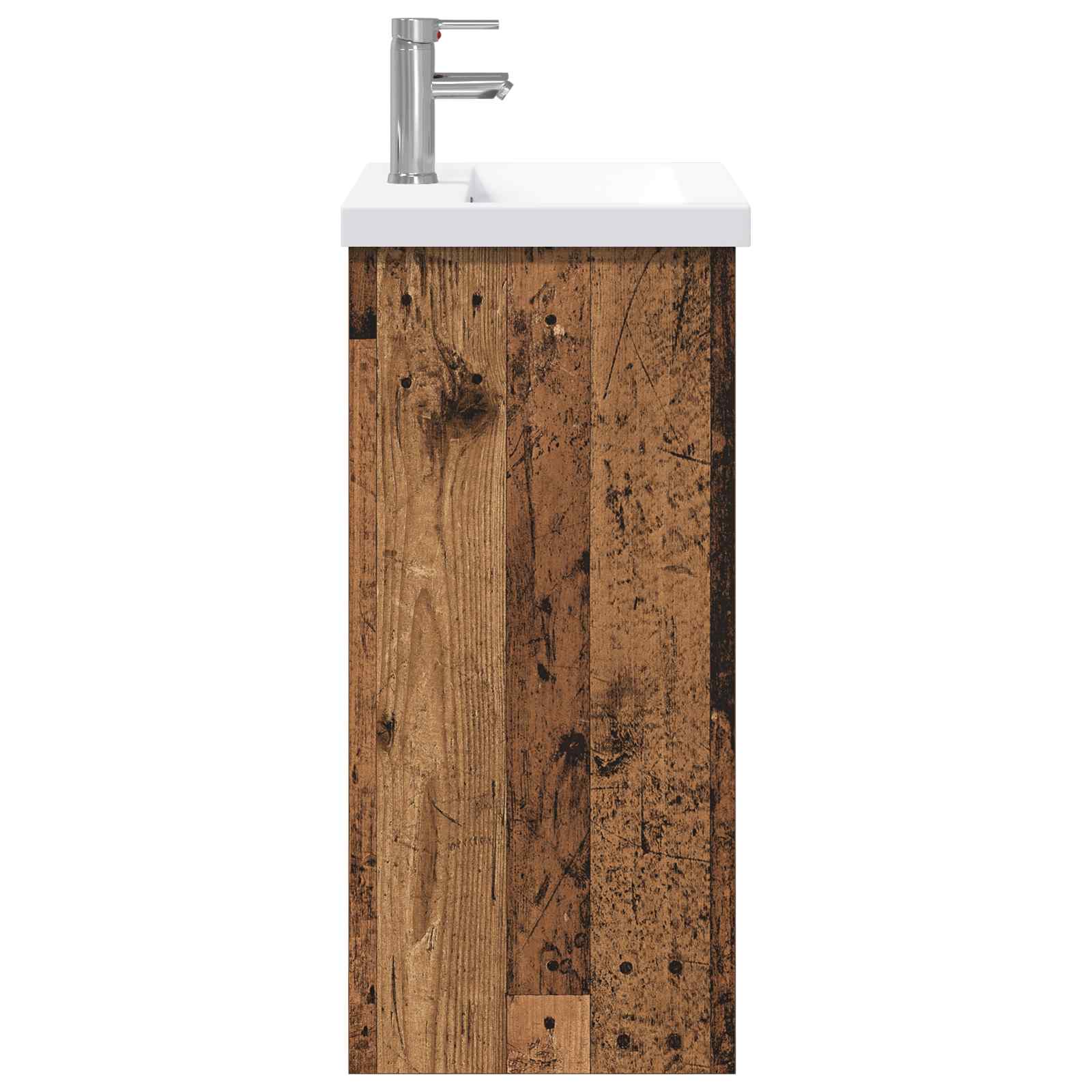 vidaXL Bathroom Furniture Set Old Wood 81 x 40 x 84.5 cm 6