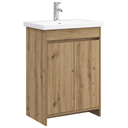 vidaXL Bathroom Furniture Set Artisan Oak 81 x 40 x 84.5 cm 2