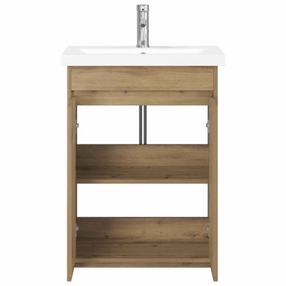 vidaXL Bathroom Furniture Set Artisan Oak 81 x 40 x 84.5 cm 3