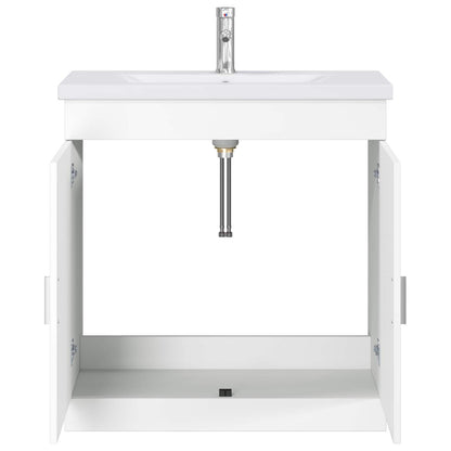 vidaXL Bathroom Furniture Set White 81 x 40 x 84.5 cm Engineered Wood 3