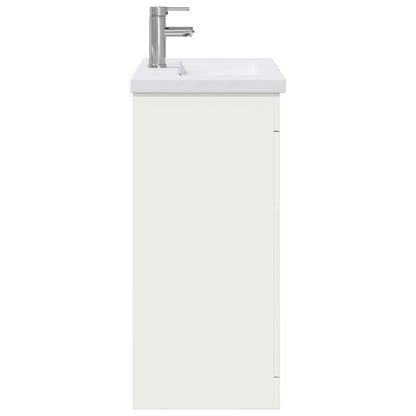 vidaXL Bathroom Furniture Set White 81 x 40 x 84.5 cm Engineered Wood 6