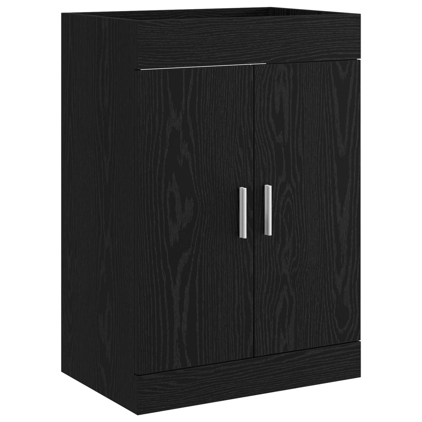 vidaXL Bathroom Furniture Set Black Oak 81 x 40 x 84.5 cm 4