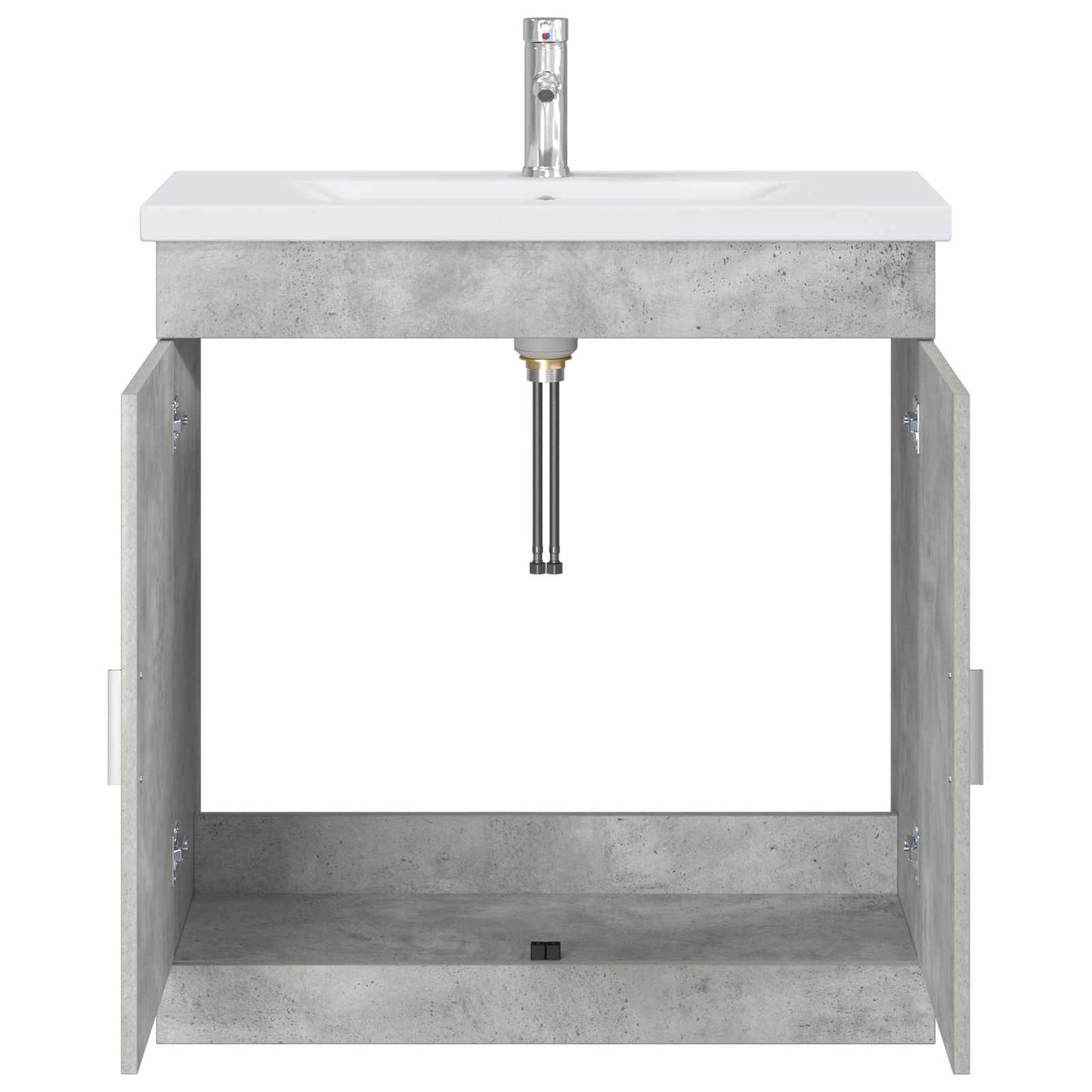 vidaXL Bathroom Furniture Set Concrete Grey 81 x 40 x 84.5 cm 3