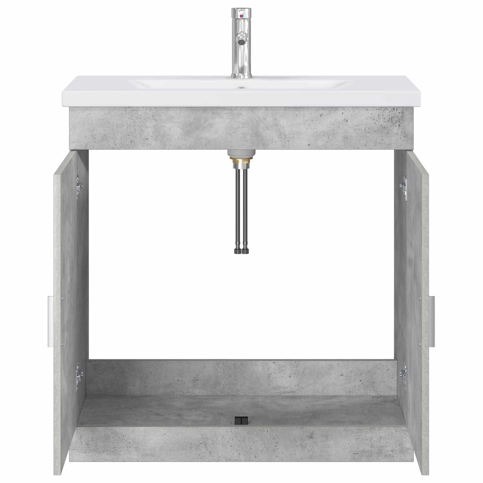 vidaXL Bathroom Furniture Set Concrete Grey 81 x 40 x 84.5 cm 3