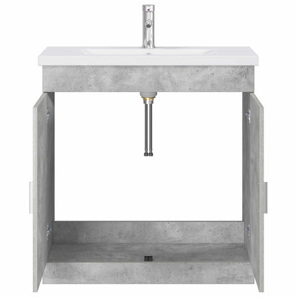 vidaXL Bathroom Furniture Set Concrete Grey 81 x 40 x 84.5 cm 3