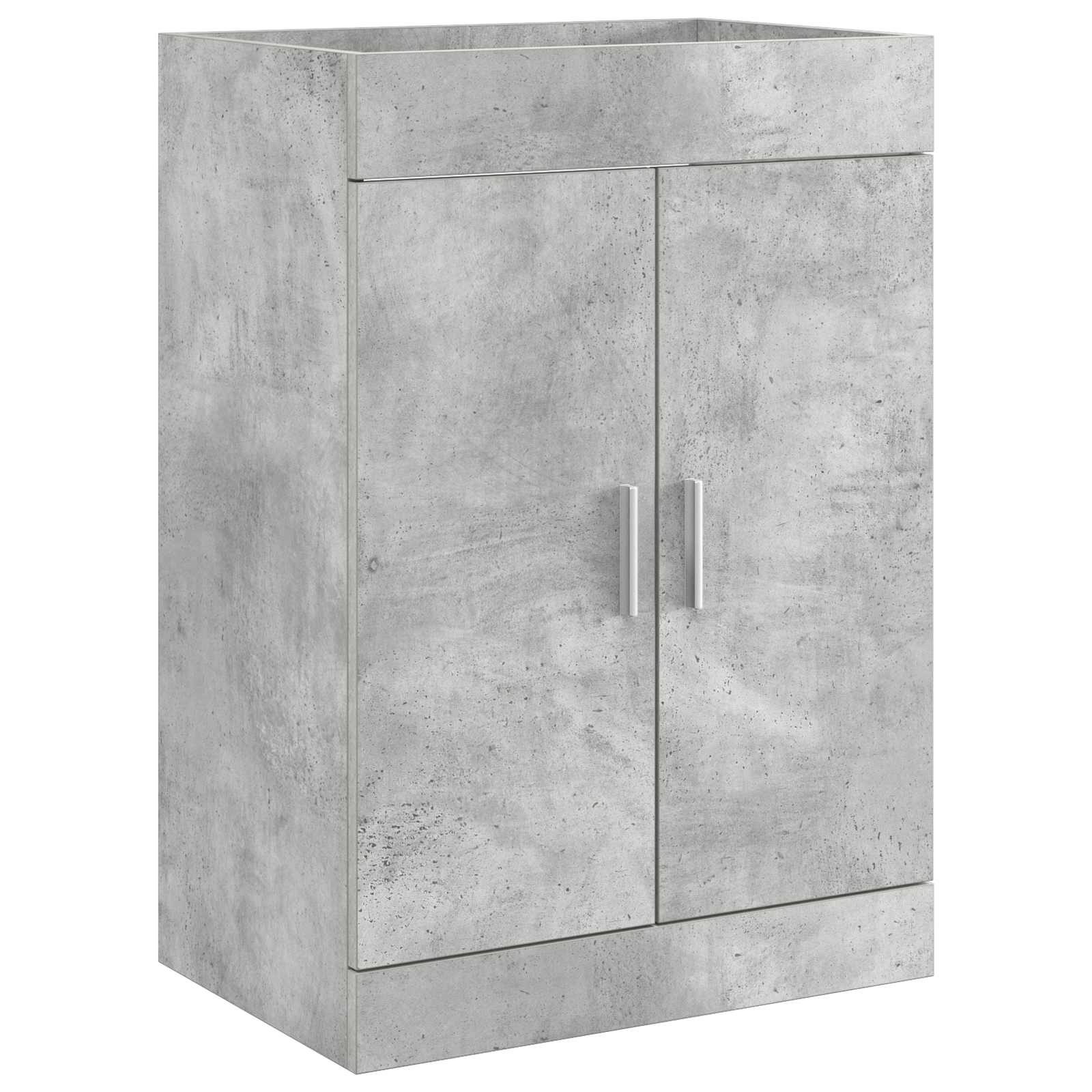 vidaXL Bathroom Furniture Set Concrete Grey 81 x 40 x 84.5 cm 4