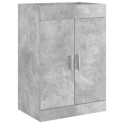 vidaXL Bathroom Furniture Set Concrete Grey 81 x 40 x 84.5 cm 4