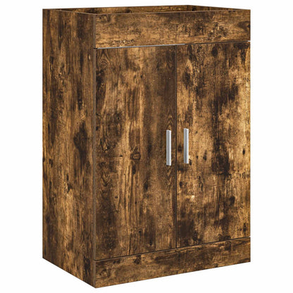 vidaXL Bathroom Furniture Set Smoked Oak 81 x 40 x 84.5 cm 4