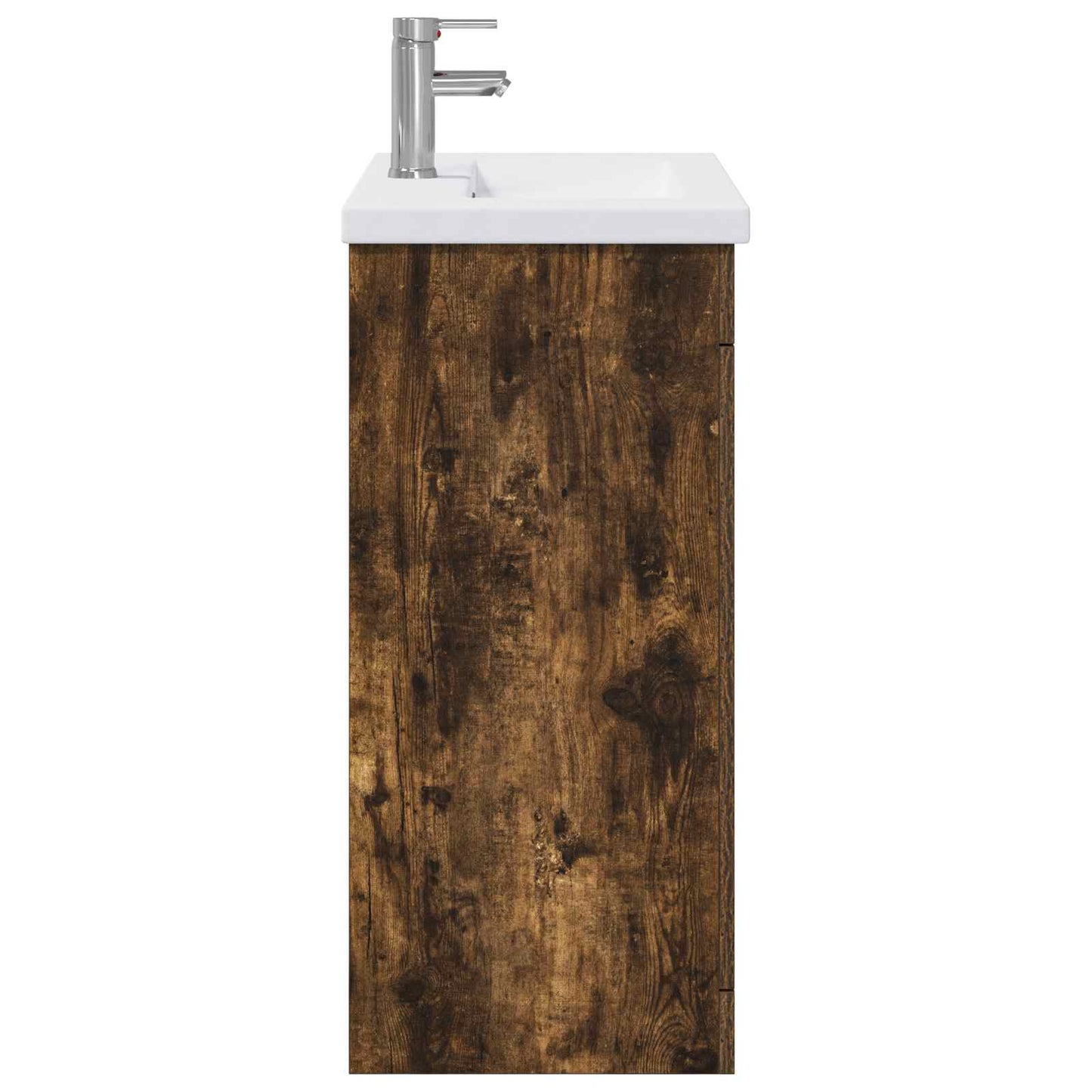 vidaXL Bathroom Furniture Set Smoked Oak 81 x 40 x 84.5 cm 6