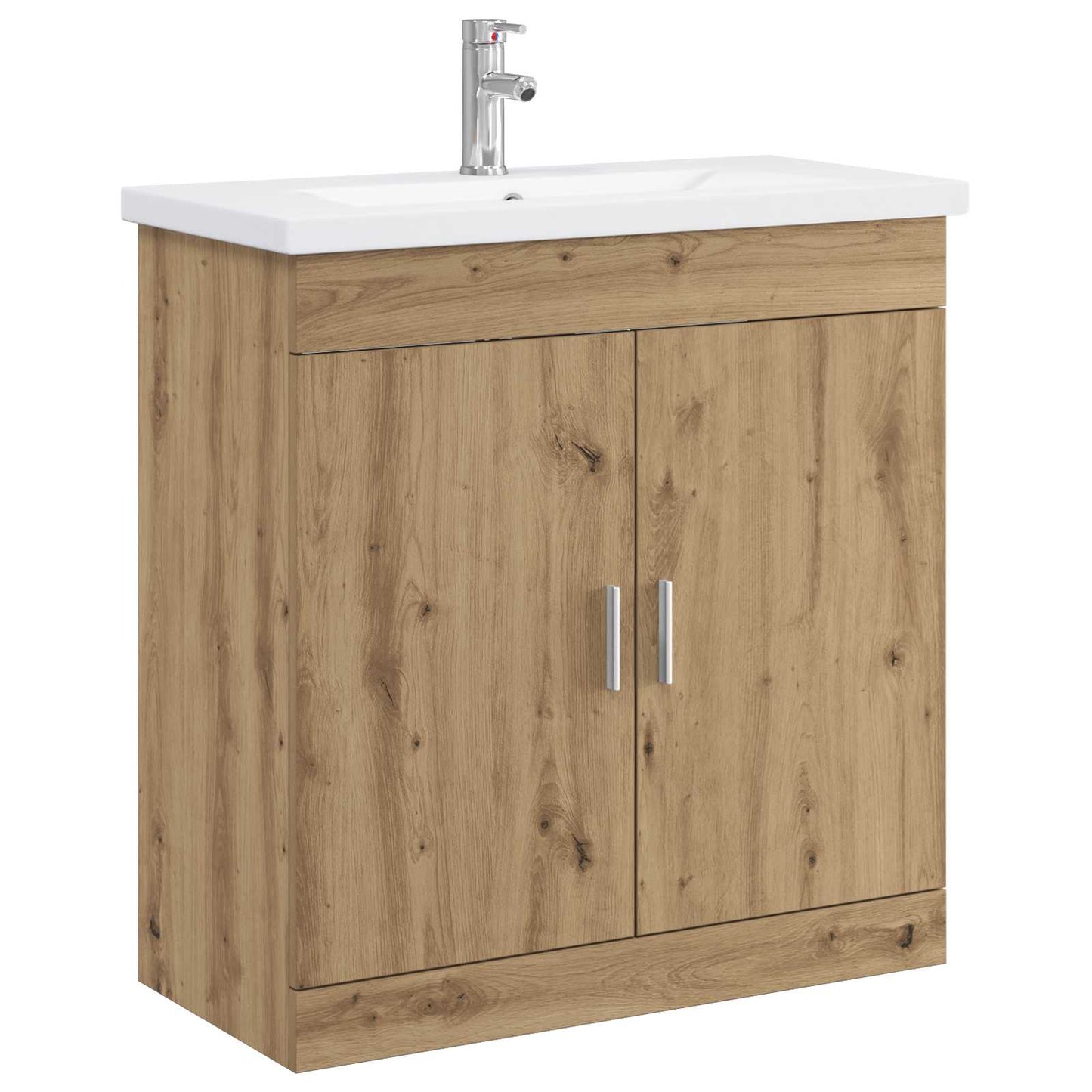 vidaXL Bathroom Furniture Set Artisan Oak 81 x 40 x 84.5 cm 2