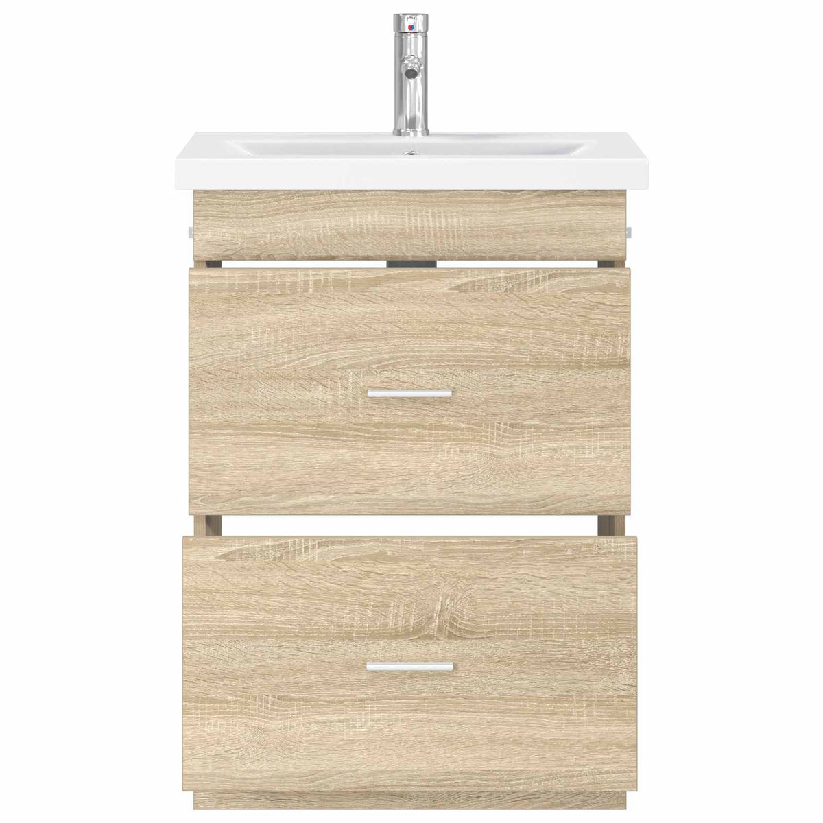 vidaXL Bathroom Furniture Set Sonoma Oak 61 x 40 x 84.5 cm 3