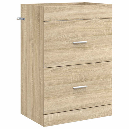 vidaXL Bathroom Furniture Set Sonoma Oak 61 x 40 x 84.5 cm 4