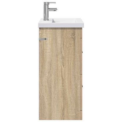 vidaXL Bathroom Furniture Set Sonoma Oak 61 x 40 x 84.5 cm 6