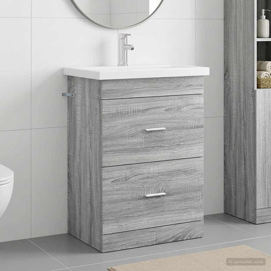 Bathroom Furniture 61 x 40 x 84.5 cm Grey sonoma