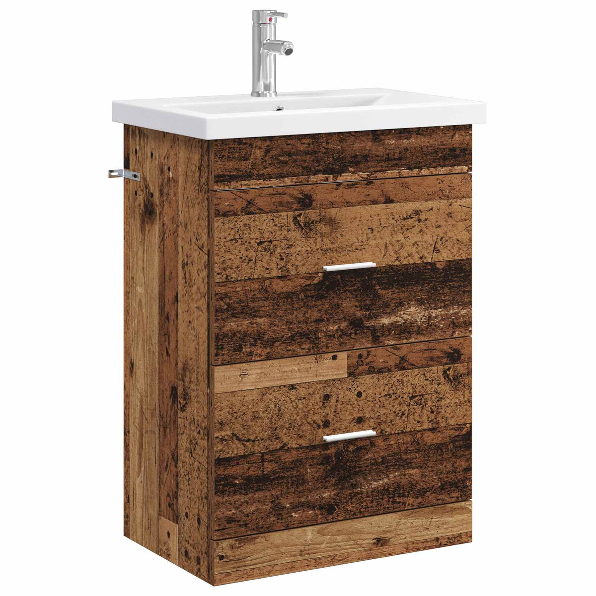 vidaXL Bathroom Furniture Set Old Wood 61 x 40 x 84.5 cm 2