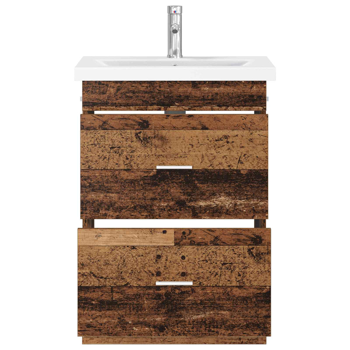 vidaXL Bathroom Furniture Set Old Wood 61 x 40 x 84.5 cm 3