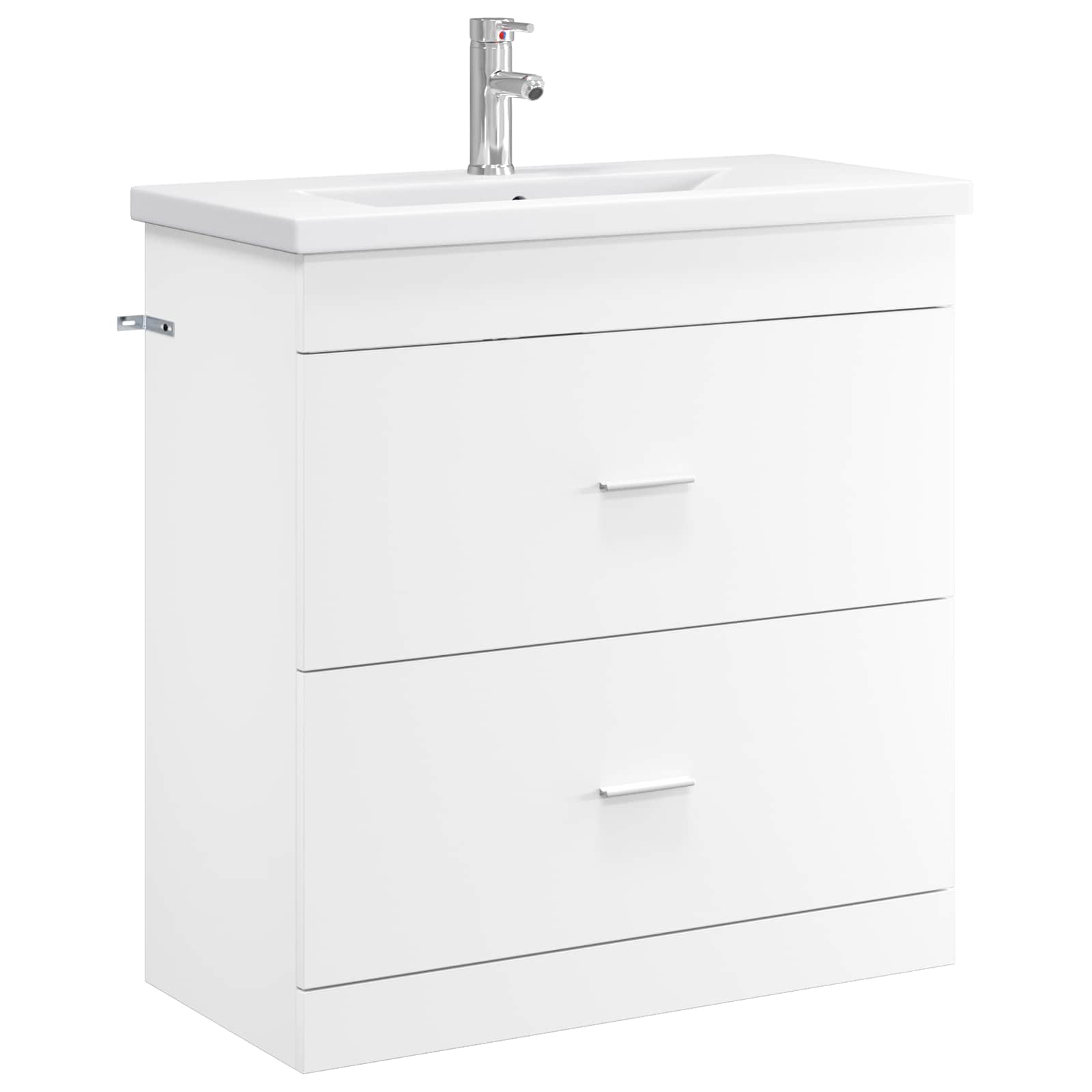 vidaXL Bathroom Furniture Set White 81 x 40 x 84.5 cm Engineered Wood 2