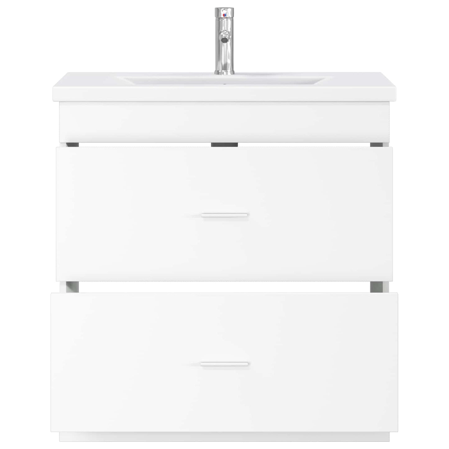 vidaXL Bathroom Furniture Set White 81 x 40 x 84.5 cm Engineered Wood 3