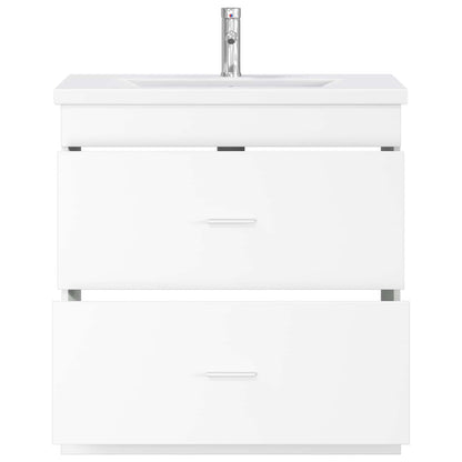 vidaXL Bathroom Furniture Set White 81 x 40 x 84.5 cm Engineered Wood 3