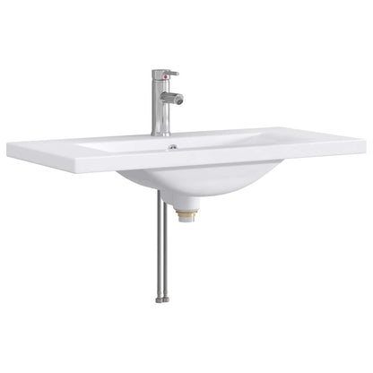 vidaXL Bathroom Furniture Set White 81 x 40 x 84.5 cm Engineered Wood 5