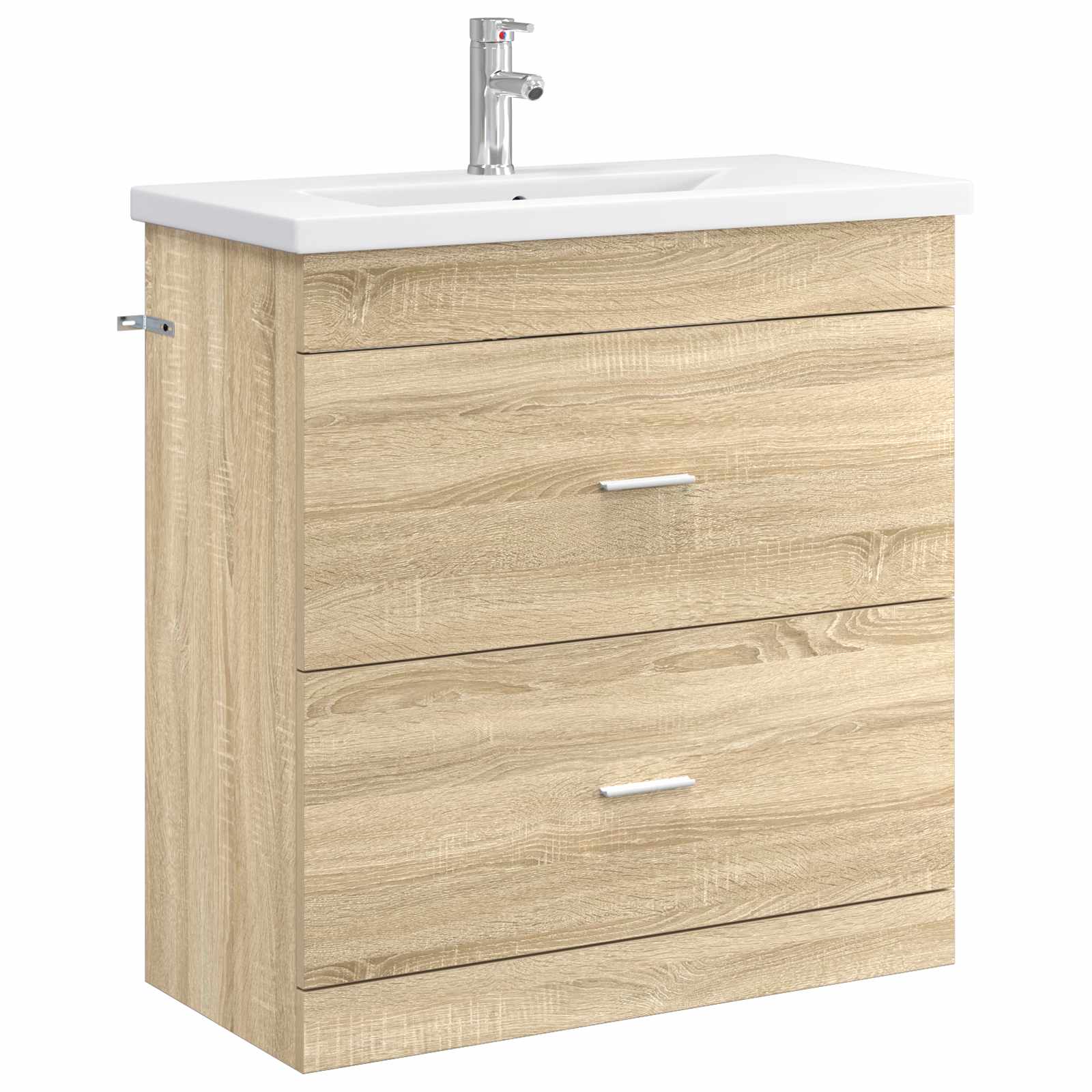 vidaXL Bathroom Furniture Set Sonoma Oak 81 x 40 x 84.5 cm 2