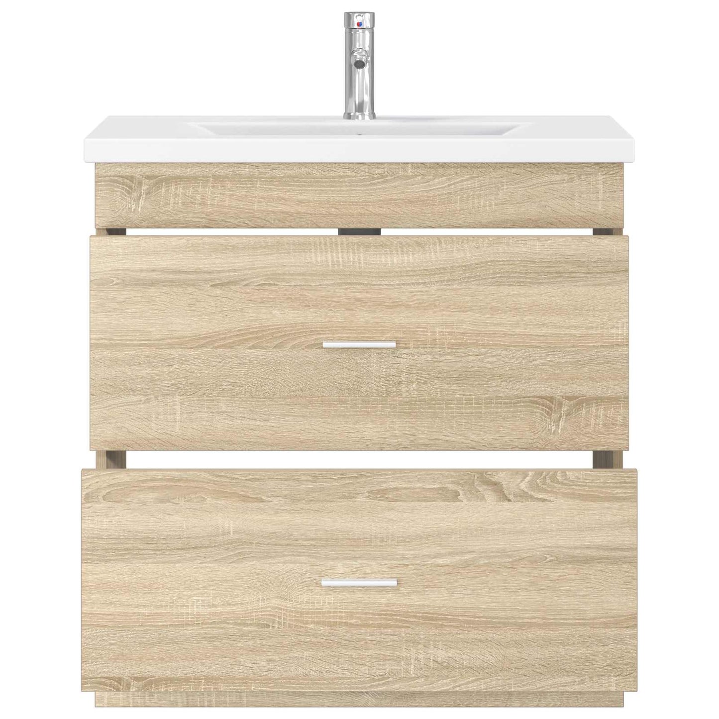 vidaXL Bathroom Furniture Set Sonoma Oak 81 x 40 x 84.5 cm 3